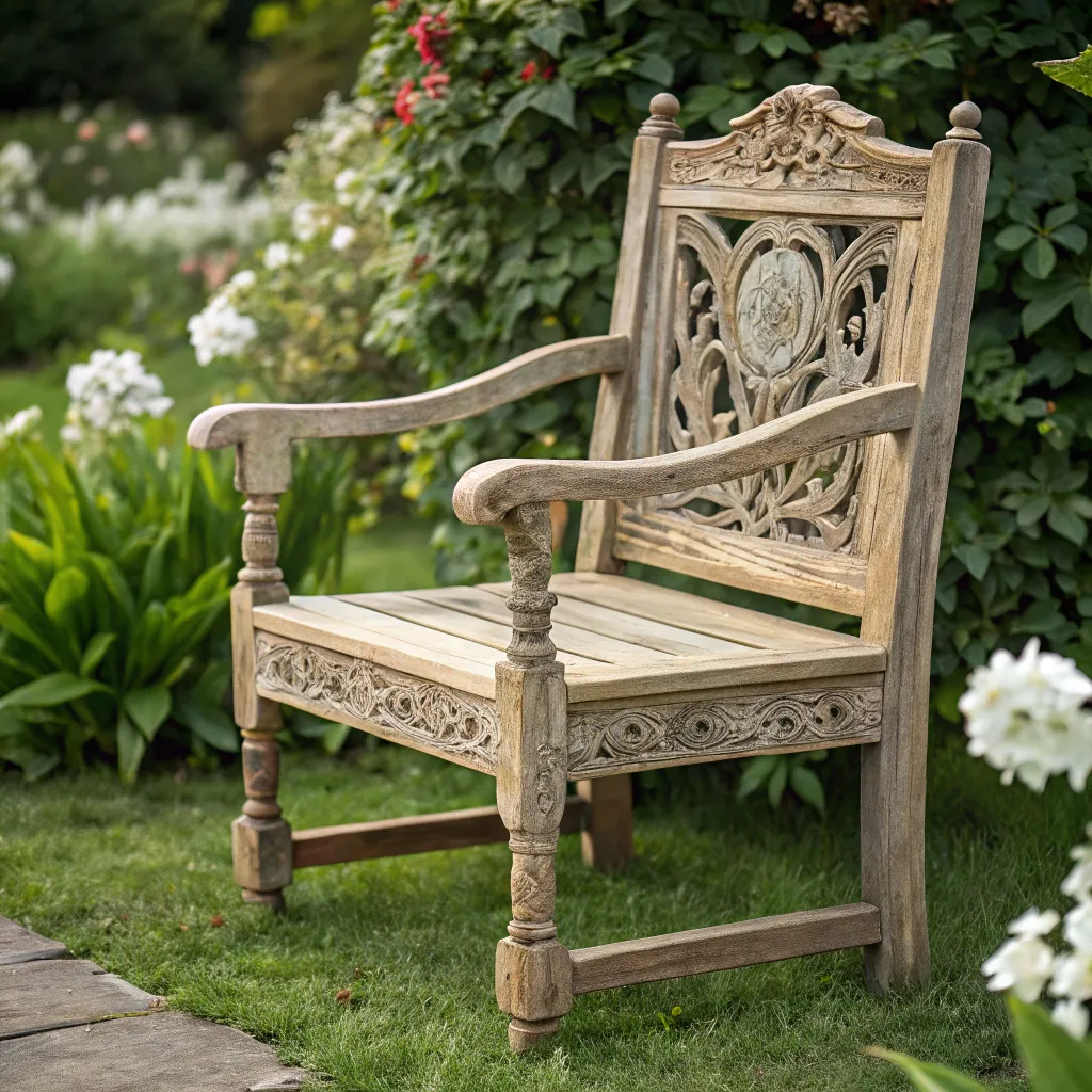 Beautiful handcrafted garden chair